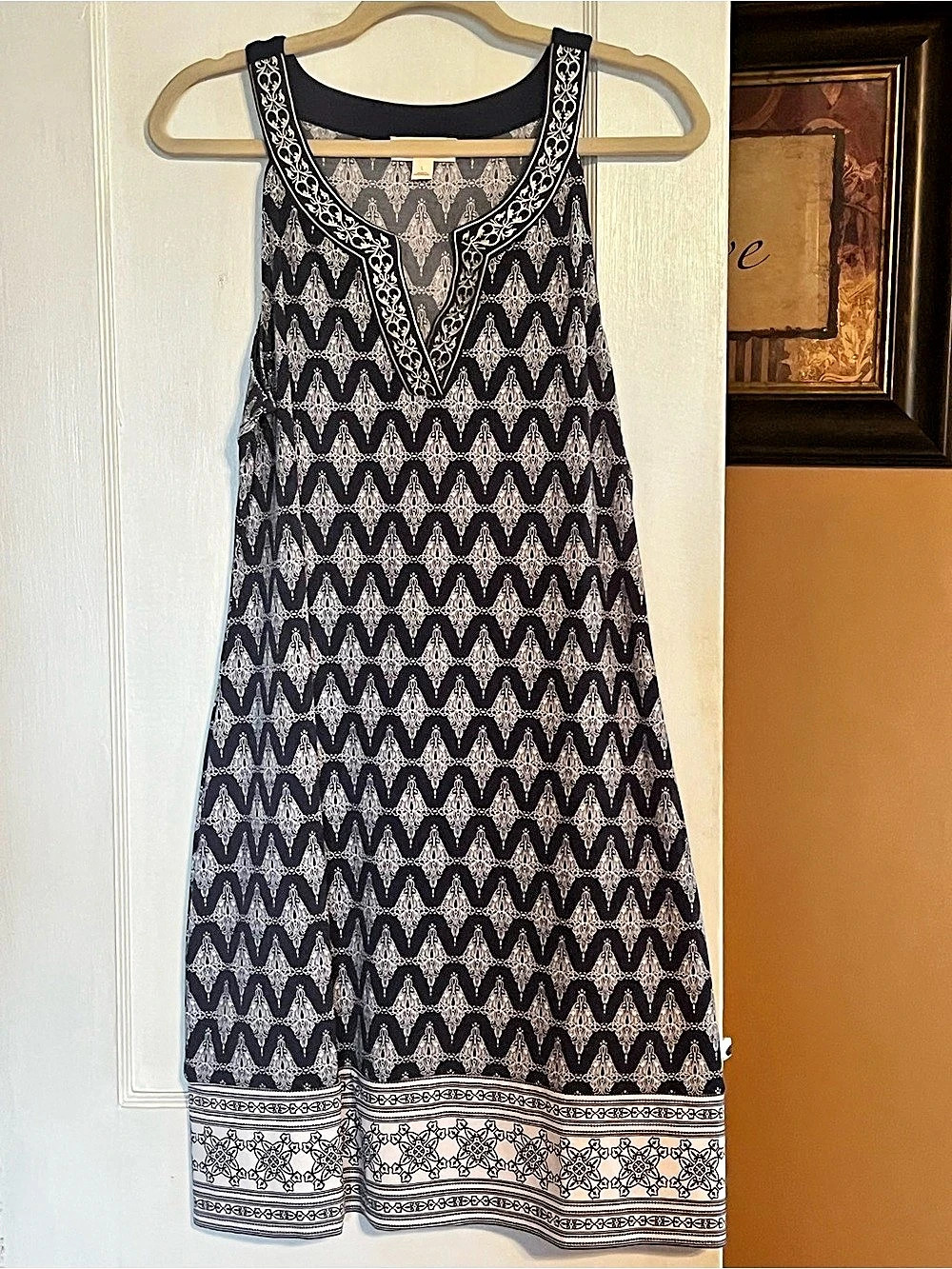 Magnolia Grace Alhambra Embroidered Trim Knit Dress
